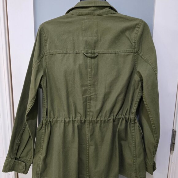 Madewell Size S Army Green Cotton Canvas Field Utility Jacket Cargo Coat - Picture 12 of 12